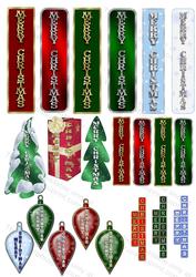 Christmas Vertical Embellishment Tags