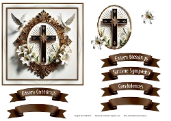 Image of cup156708_543 - Cross with Doves and Lillies