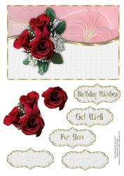 Red Roses Birthday or Get Well
