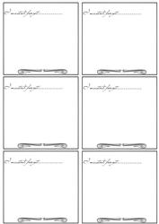 I Musn't Forget Sheet for Desktop Calendars