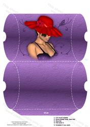 Red Hat Lady Pillow Box