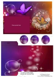 Butterflies Gift Pocket Birthday