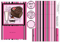 Sweet 16 Treats Gift Pocket Birthday