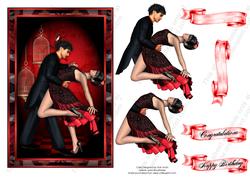 Red Ballroom Dancers