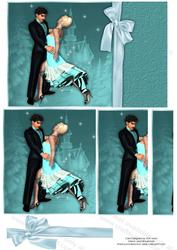 Aqua Ballroom Dancers Stacker