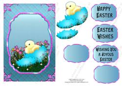 Chick in Egg Easter Card