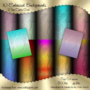 10 3tone Embossed Backgrounds