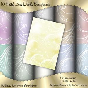 10 Pastel Lovedoodle Backgrounds