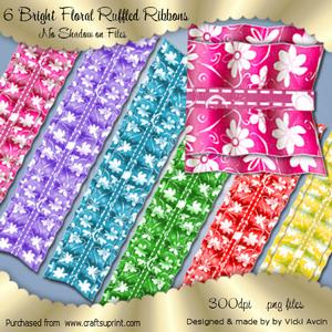 Bright Ruffled Ribbons