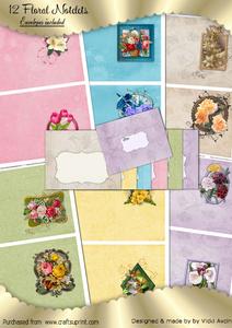 Floral Notelets and Envelopes