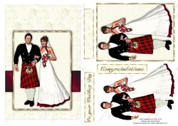 Scottish Red Kilt Groom Wedding