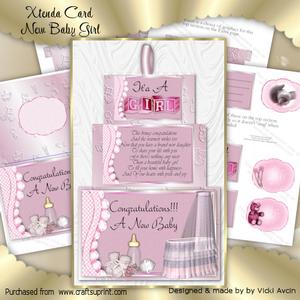 Xtenda Baby Girl Card Kit