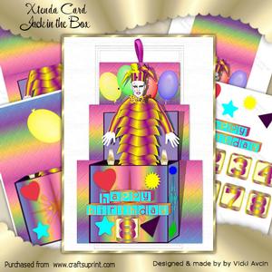 Xtenda Jackie in the Box Birthday Card