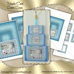 Xtenda Christmas Snow Scene Card