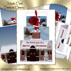 Xtenda Santa in Chimney Christmas