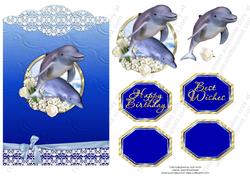 Dolphin Scallop Top Birthday