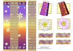 Dl Ribbon Centre Daisy Birthday