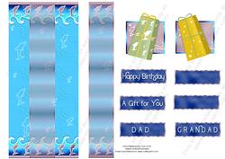 Dl Ribbon Centre Dolphins Birthday