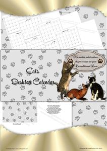 Cats Desktop Calendar Base