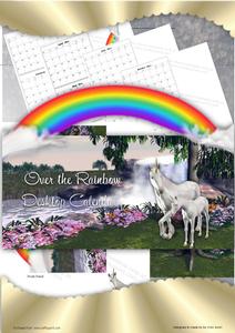 Over the Edge Rainbow Desktop Calendar Base
