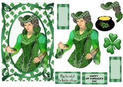 St Patrick's Day Emerald Lady