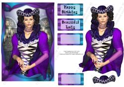 Amethyst Medieval Lady Birthday