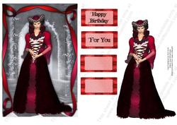 Ruby Medieval Lady Birthday