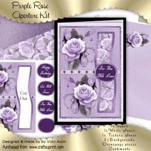 Purple Roses Birthday Aperture Kit