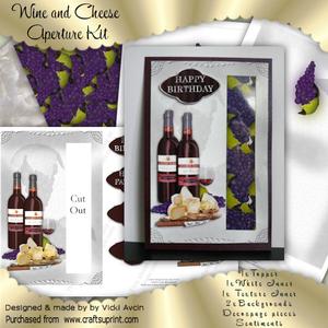 Wine and Cheese Male Birthday Aperture Kit