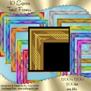 Square Spiral Frames