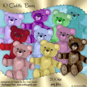 10 Cuddle Teddy Bears