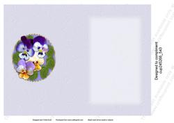 Pansies Birthday Insert