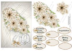 Ivory or Cream and White Bouquet Wedding