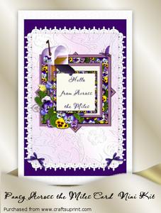 Pansy Across the Miles Card Mini Kit