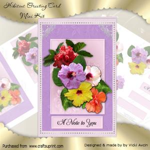 Hibiscus Card Mini Kit