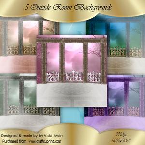5 Outside Room Fantasy Backgrounds