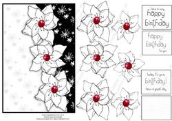 Black and White Collection 3 Flowers
