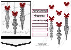 Black and White Collection 3 Christmas Bauble