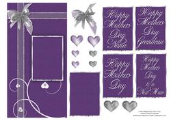 Purple Mothers Day Card