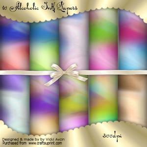 10 Alcohol Ink Papers