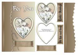 Cross in a Heart Easter/sympathy Card