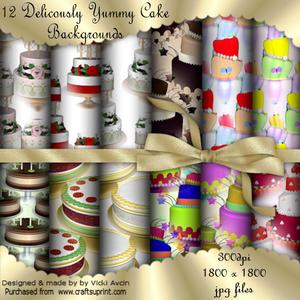 12 Deliciously Yummy Cake Backgrounds
