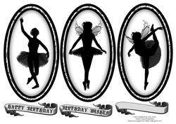 Silhouette Ballerina Topper Sheet