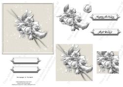 Cream and Desaturaded Rose Boquet