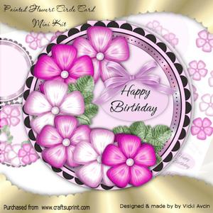 Painted Flower Circle Mini Kit