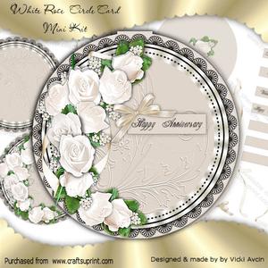 White Rose Circle Mini Kit