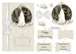 Vintage Wedding Anniversary Card