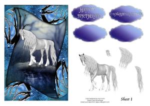 Fantasy Horse Birthday Card
