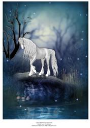 Fantasy Horse A4 Card
