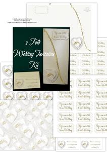 Ring Pillow Wedding Invitation Kit